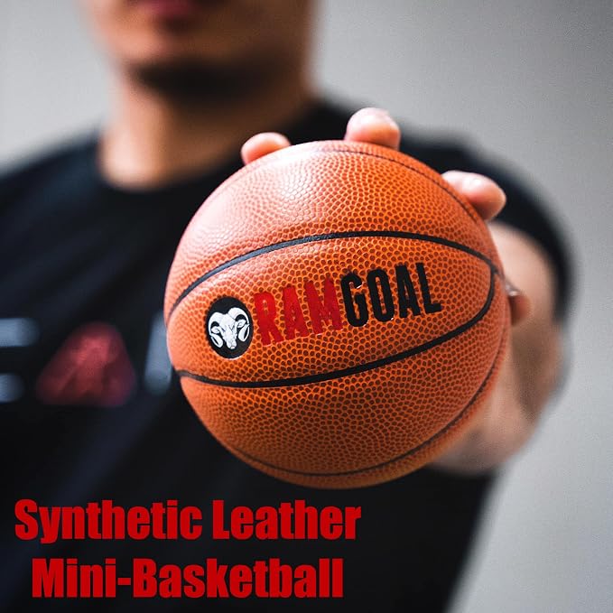Wall Mounted Indoor Adjustable Mini Basketball Hoop with Ball | 24" Shatter Resistant Backboard with Professional Grade Breakaway Rim and Steel Reinforced Wall Mount Built for Slam Dunks