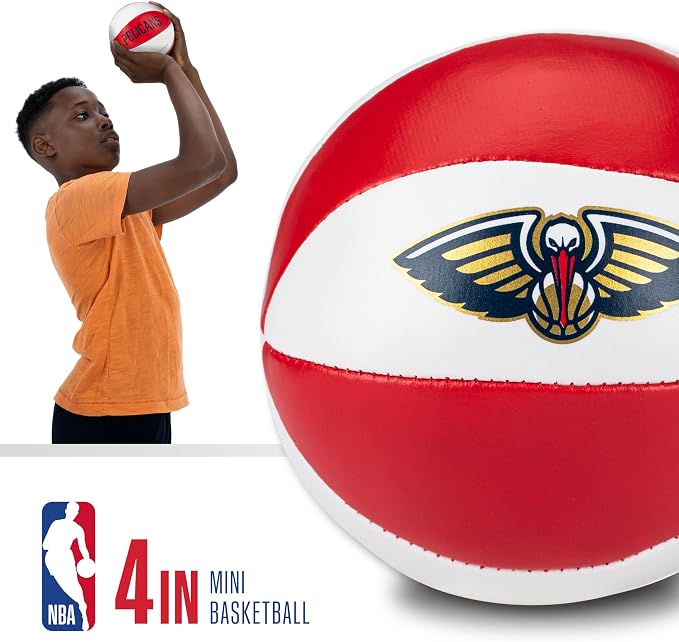 Franklin Sports NBA Toy Basketballs - 2 Pack of Kids Soft Mini Basketballs for Over The Door + Indoor Hoops - NBA Fan Shop