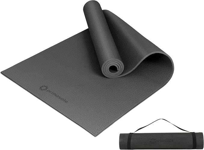 Primasole Yoga Mat with Carry Strap for Yoga Pilates Fitness and Floor Workout at Home and Gym Non-slip 9 colors