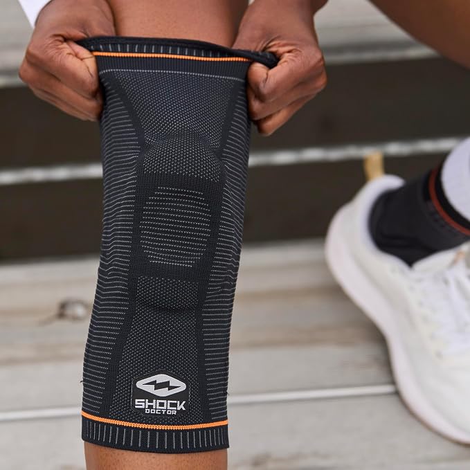 Shock Doctor Ultra Knit Knee Support, Knee Brace for Preventing & Healing Patella Instability, Meniscus Injuries, Minor Ligament Sprains & Hyperextension, for Men & Women, Sold as Single Unit (1)