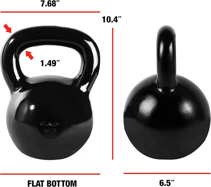 CAP Barbell Black Enamel Coated - Singles and Sets, Multiple Weight Choices