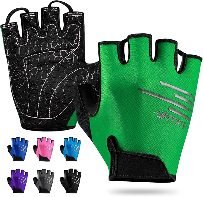 Cycling Gloves Bike Gloves for Men/Women Half Finger Biking Gloves Exercise Workout Gloves Suitable for Outdoor Sports, Gym, Weight Lifting, Rowing and Motorcycle