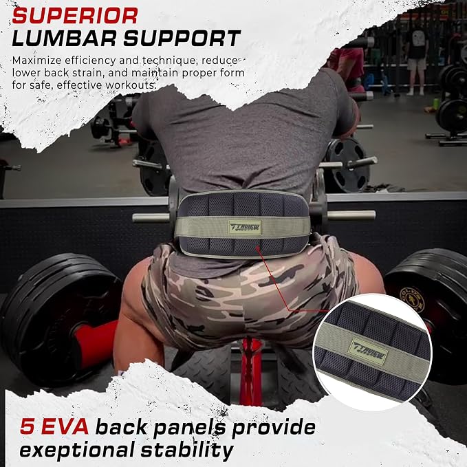 Belt for Belt Squats, Rack Attachment & Squat Machine, Weight Lifting&Powerlifting – Back Support, Low-Profile, Padded Hip & Thigh, Secure Buckle, Heavy Duty