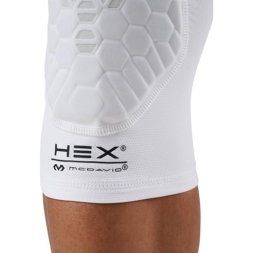 McDavid HEX Viz Knee / Elbow Pad Pair White/Grey XL