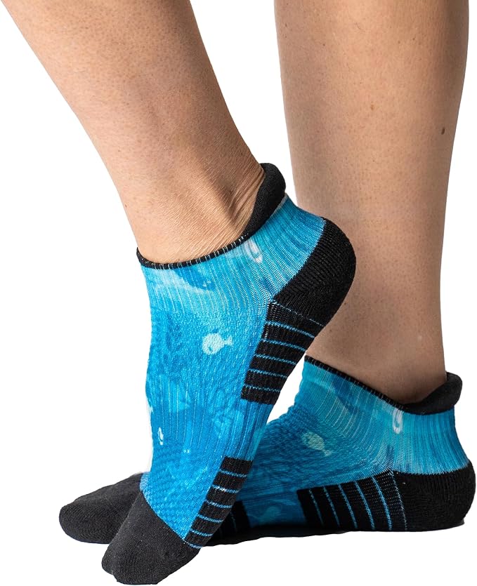 Viasox Ankle Compression Socks for Women & Men, 14 mmHg Support Improves Circulation, Extra Cushioned