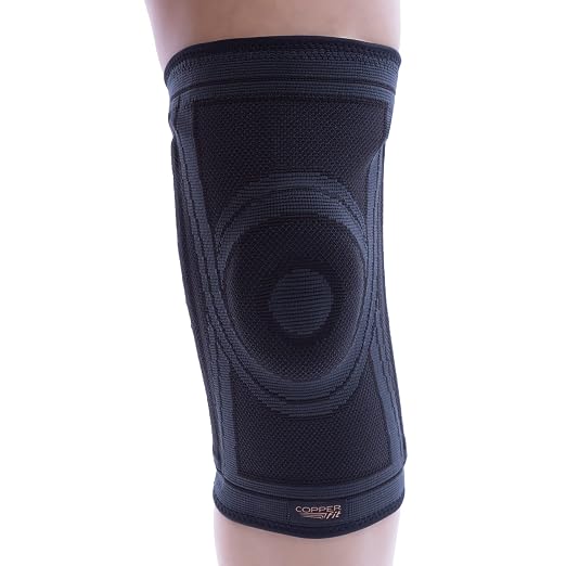 Copper Fit Health Knee Stabilizer Sleeve, Small/Medium, Black