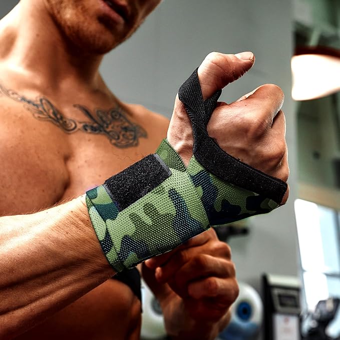WOD Nation Wrist Wraps for Weightlifting & Strength Training – Professional Gym Straps w/Thumb Loop for Men & Women