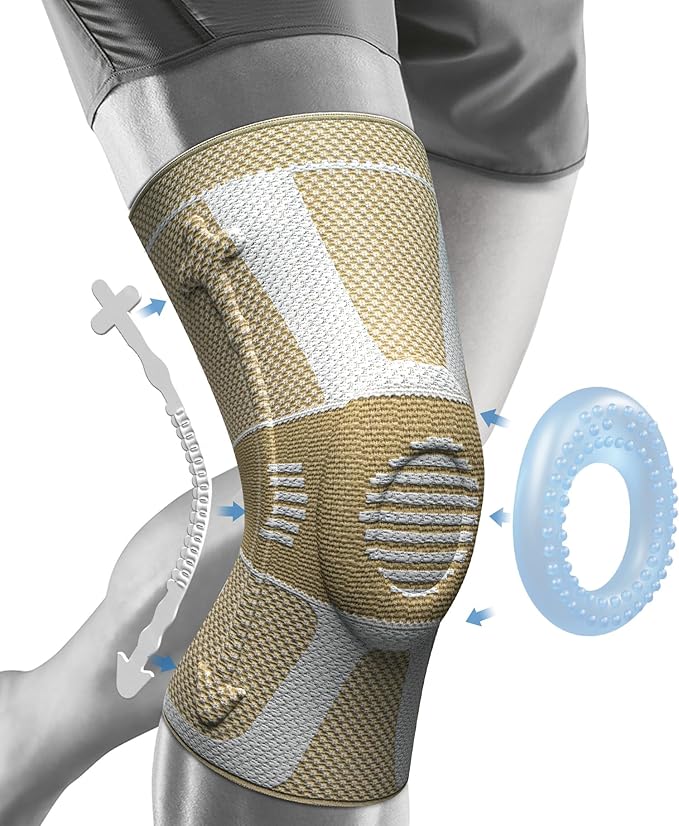 NEENCA Professional Knee Brace, Medical Knee Support for Women & Men Relief | Upgraded Version, Patented Patella Gel Pad & Side Stabilizers, For Knee Pain, Swelling, ACL,PCL, Circulation, Sports, Workout