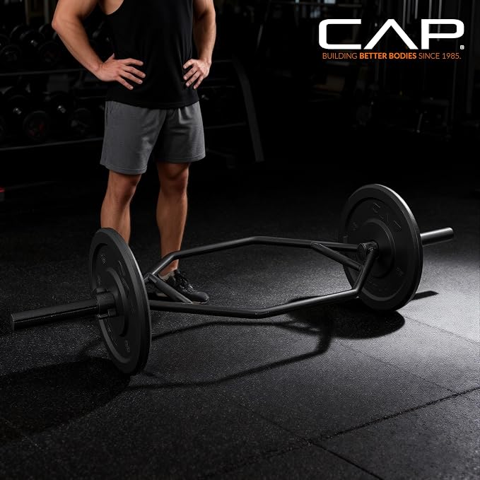 CAP Olympic Trap Bar | Heavy-Duty Hex Shrug & Deadlift Weight Bar