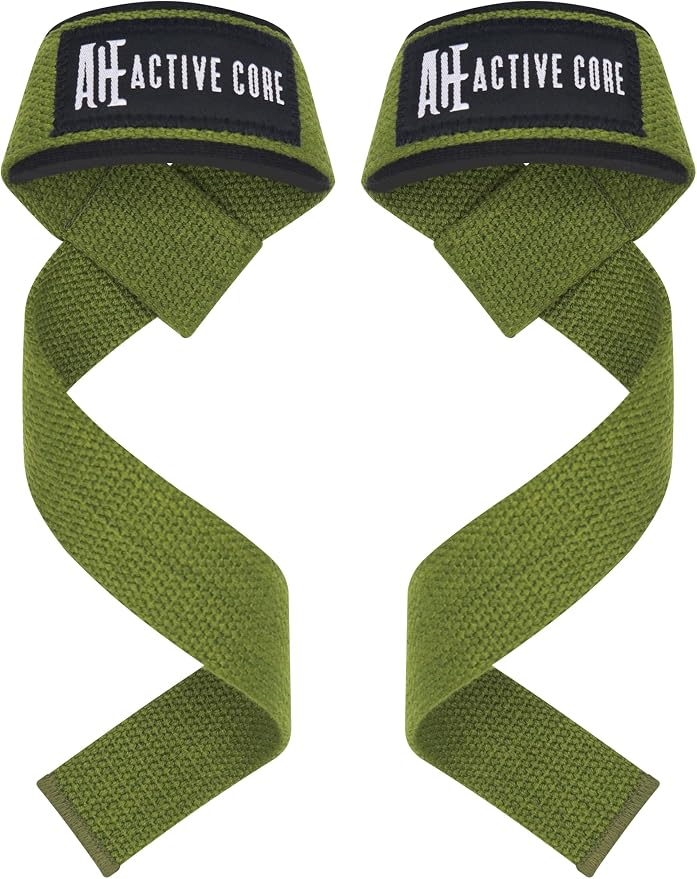 Lifting Wrist Straps for Weightlifting, Weight Lifting Straps Gym Strength Training, Neoprene Padded Wrist Support, Deadlift Straps for Men & Women, 22.5 Inch Cotton