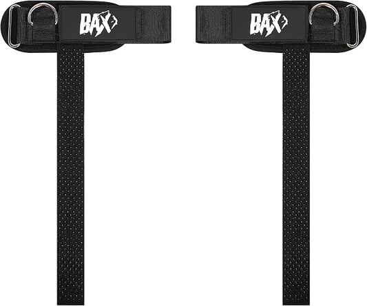 Ekkovision EKKO Weight Lifting Straps With Cuffed D Ring, Wrist Support for Men, Heavy Duty Thick Comfortable Lifting Straps, Secure Fit, Enhanced Grip, Straps for Weightlifting & Gym Training