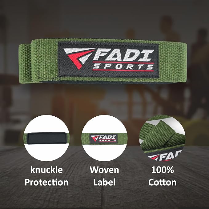 Lifting Wrist Straps for Weightlifting, Bodybuilding, Powerlifting & Deadlifts – 24 Inch Cotton Straps with Padded Neoprene for Strength Training & Grip Support