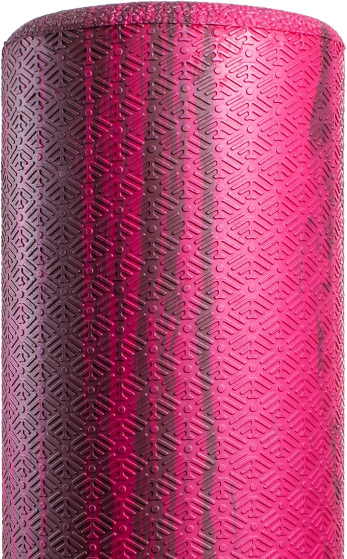 OPTP PRO-Roller Soft Density Foam Roller – Round, Pink, 36" x 6" | Low density soft foam roller for physical therapy, Pilates, yoga foam roll exercises & muscle recovery, pink 36" x 6"