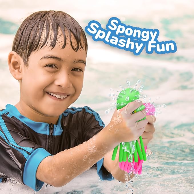 ArtCreativity Octopus Water Balls (Pack of 6), Pool Toys for Toddlers 3-5, Sensory Stress Relief Toy for Kids, Beach Water Toys & Swimming Toy for Toddlers, Cute Goodie Bag Fillers for Boys & Girls