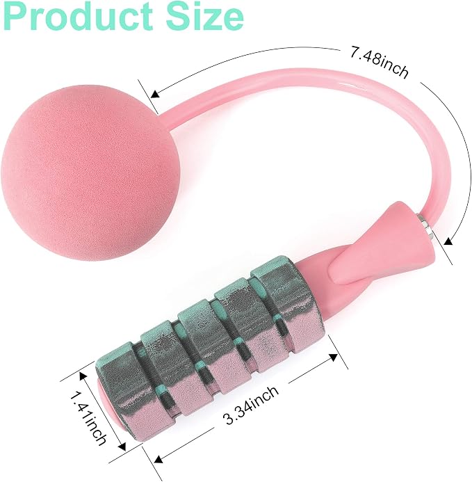 Jump Rope, Training Ropeless Skipping Rope for Fitness, Adjustable Weighted Cordless Jump Rope for Men and Women