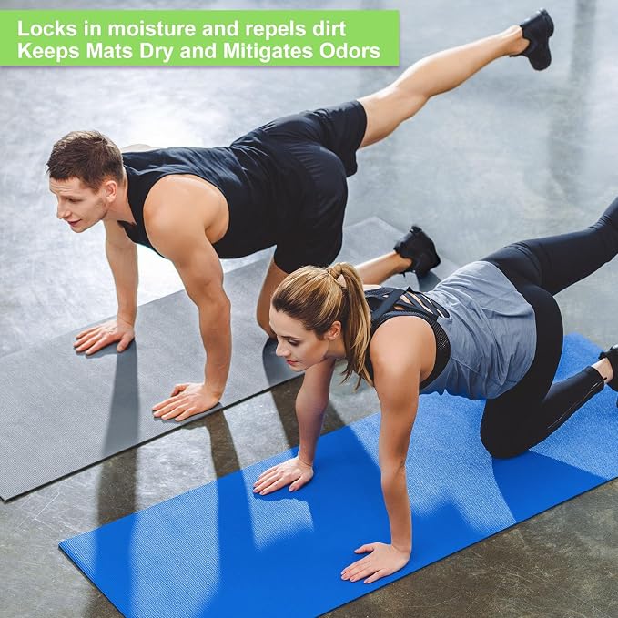 Funtery 3 mm Thin Yoga Mats Bulk, 68 x 24 Inches Lightweight PVC Exercise Mats Non Slip Workout Fitness Pads for Yoga Pilates Stretching Classes Gym Home Studio