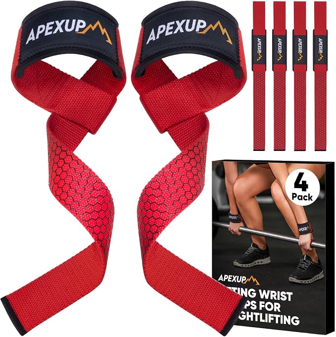 Weight Lifting Straps for Weightlifting, Lifting Wrist Straps Gym, Deadlift Strap, Anti Slip Silicone Weightlifting Strap Men Women Powerlifting, Strength Training