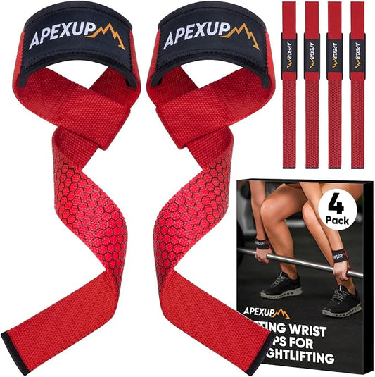 Weight Lifting Straps for Weightlifting, Lifting Wrist Straps Gym, Deadlift Strap, Anti Slip Silicone Weightlifting Strap Men Women Powerlifting, Strength Training