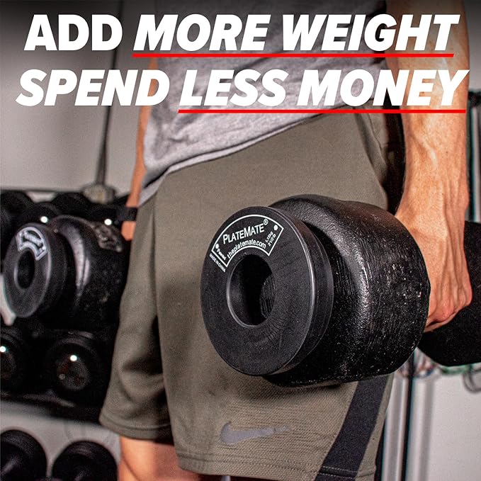 PlateMate Microload Pair 2 1/2 lb. Magnetic Donut Weights (5 lb. Set)
