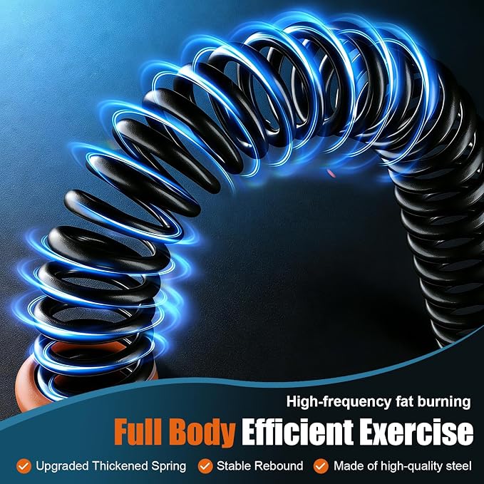 Ropeless Battle Ropes, Heavy Duty Portable Cordless Battle Ropes for Home Gym Adjustable Weights, Workout Exercise Rope for Strength Building, HIIT and Low-Impact Aerobic Training for Men & Women
