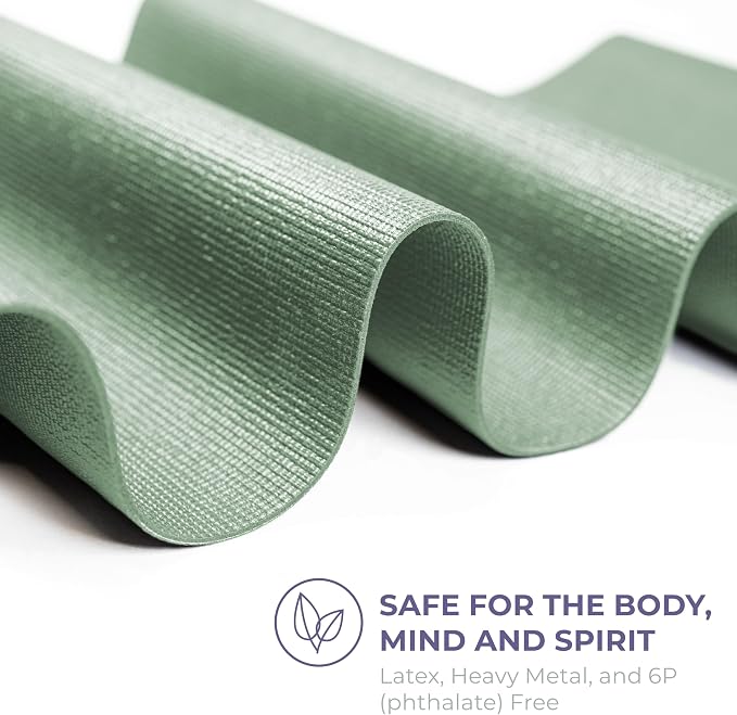 Voyage 5mm Studio Yoga Mats, 6 Pack, 72x24in | Extra Long, Anti-Tear Exercise Mats for Workout, Stretching, Fitness - Non Slip Gym Mats for Home, Schools and Studios