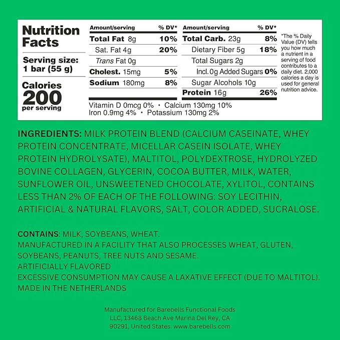 Barebells Soft Protein Bars Banana Caramel - 12 Bars (1 pack of 12) - Protein Snacks with 16g of High Protein - Fluffy Chocolate Treat with 2g of Total Sugars - Soft Protein Snack & Breakfast Bars