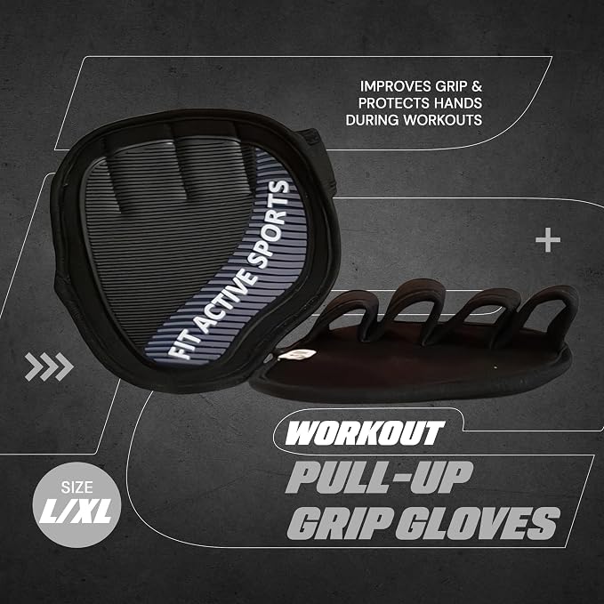 Workout Gloves for Gym - Durable Gym Grips, & Grip Pads - Rubber Padding to Avoid Calluses - Suits Men & Women