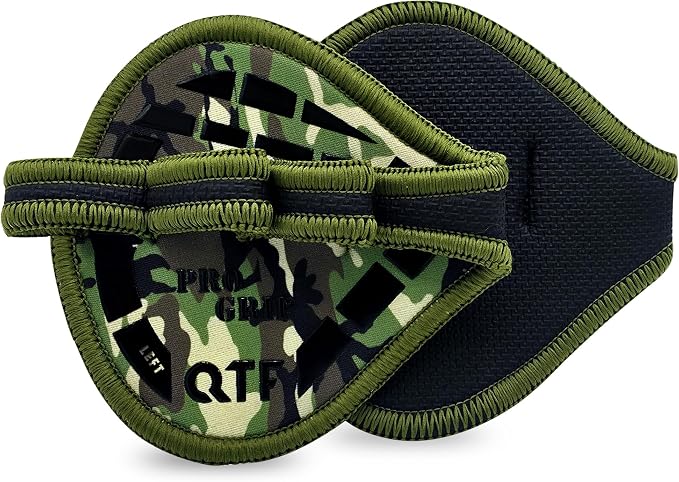 QTF Gym Grips Pads - Neoprene Gloves Gym Palm Protector Weight Lifting Grips Replacement of Workout Gloves Men and Women - Lifting Grip Pads for Weightlifting, Calisthenics.