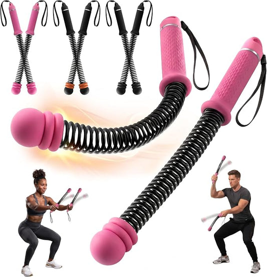 Chillchard Battle Ropes for Home Gym, Weighted Ropeless Battle Ropes | Cordless Battle Ropes with Adjustable Resistance Springs, Portable Home Workout Equipment for HIIT Cardio & Strength Training