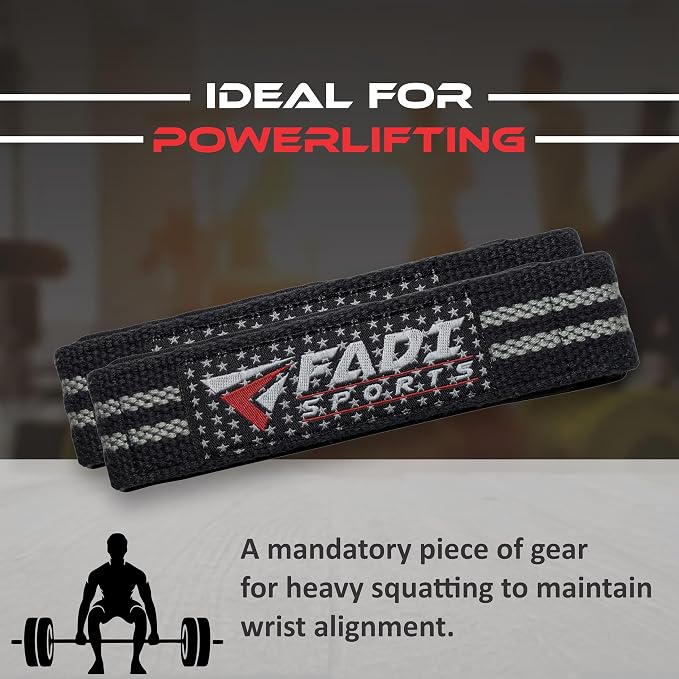 Lifting Wrist Straps for Weightlifting, Bodybuilding, Powerlifting & Deadlifts – 24 Inch Cotton Straps with Padded Neoprene for Strength Training & Grip Support