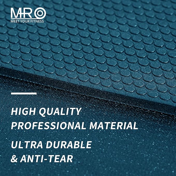 MRO Extra Large Exercise Mat For Home Gym, 8'x4.5'/7'x4.5'/6'x4.5'(7mm) Workout Mats for Gym Flooring, Non-Slip, Extra Thick Durable Cardio Mat, Ideal for Plyo, Weights, MMA, Jump Rope -Shoe Friendly