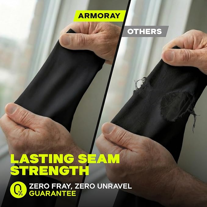 ARMORAY Arm Sleeves for Men and Women - UV Sun Protection Cooling Compression - Tattoo Cover Up Sleeve for Daily Wear & Work