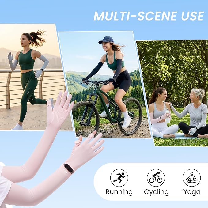 Women Driving Gloves, UV Protection Sun Gloves, Touchscreen Full Finger | UPF 50+ fabric blocks 99% UV rays, protecting hands during driving, cycling, fishing, hiking and outdoor activities