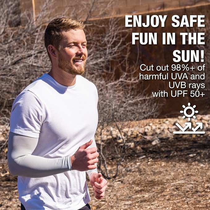 SportsTrail Cooling Arm Sleeves for Men & Women – Breathable, UV Sun Protection, Sports Arm Sleeves for Women, Men & Youth