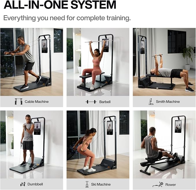 Speediance Gym Monster Smart Home Gym, Multifunctional Strength Training Machine, Smith Machine Power Cage Workout Station, Squat Rack Cable Machine, Full Body Fitness Equipment for Home Workout