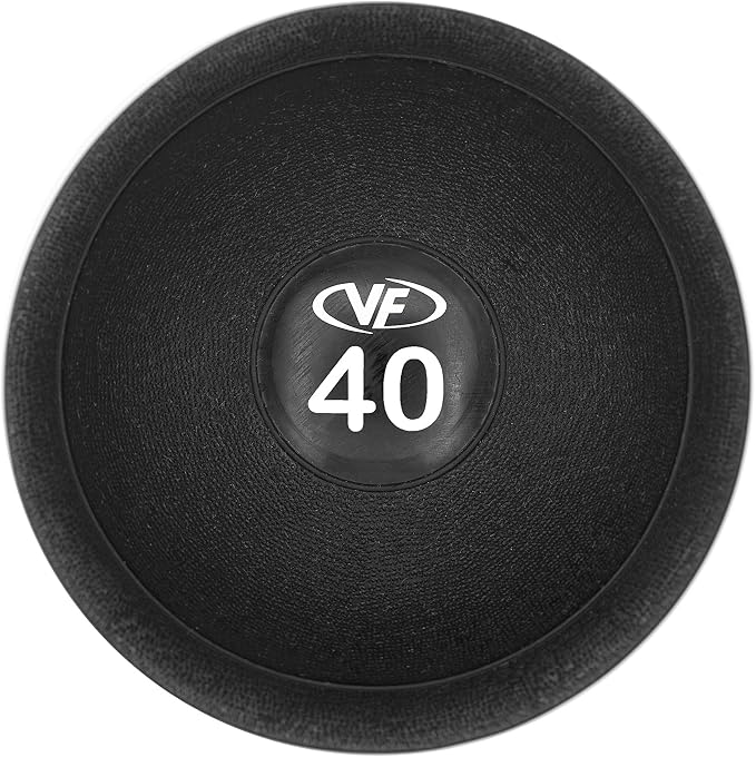 Valor Fitness Slam Ball - Durable Weighted Ball for Crossfit, Strength Training, HIIT, and Cardio Workouts, Non-Bounce Design, Multiple Weights Available