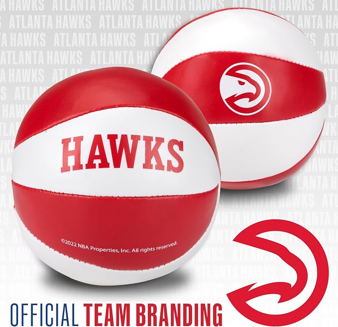 Franklin Sports NBA Toy Basketballs - 2 Pack of Kids Soft Mini Basketballs for Over The Door + Indoor Hoops - NBA Fan Shop