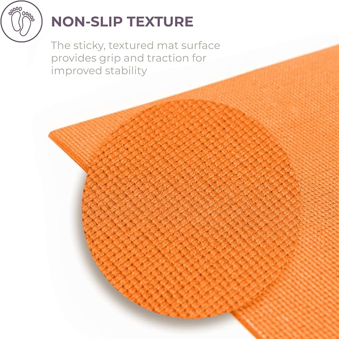 Voyage 5mm Studio Yoga Mats, 6 Pack, 72x24in | Extra Long, Anti-Tear Exercise Mats for Workout, Stretching, Fitness - Non Slip Gym Mats for Home, Schools and Studios