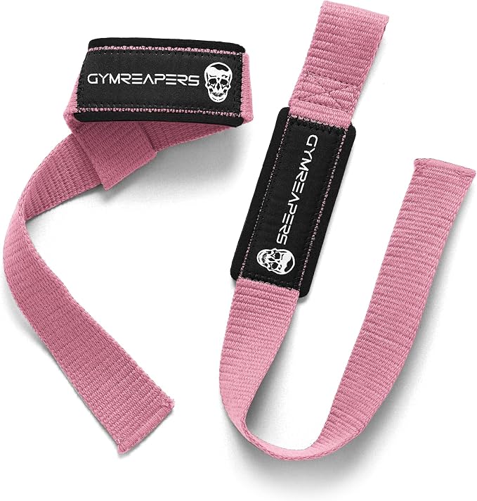 Gymreapers Lifting Wrist Straps for Weightlifting, Bodybuilding, Powerlifting, Strength Training, & Deadlifts - Padded Neoprene with 18 inch Cotton