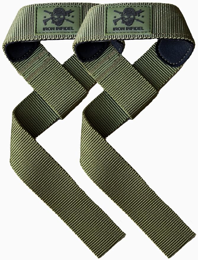 Iron Infidel Weight Lifting Straps - Wrist Straps for Weight Lifting, Deadlifting, Exercise, Crossfit, Strength Training, Olympic Lifts - Gym Straps for Grip Strength on Bar