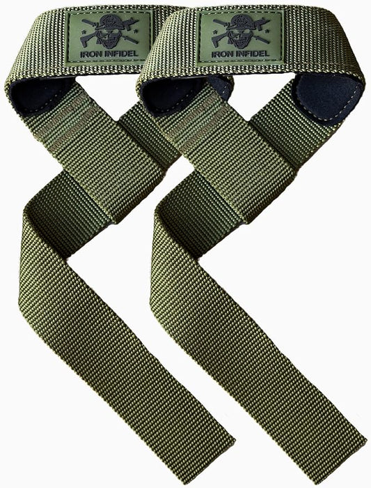 Iron Infidel Weight Lifting Straps - Wrist Straps for Weight Lifting, Deadlifting, Exercise, Crossfit, Strength Training, Olympic Lifts - Gym Straps for Grip Strength on Bar
