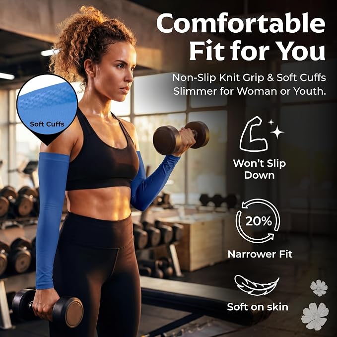 SportsTrail Cooling Arm Sleeves for Men & Women – Breathable, UV Sun Protection, Sports Arm Sleeves for Women, Men & Youth