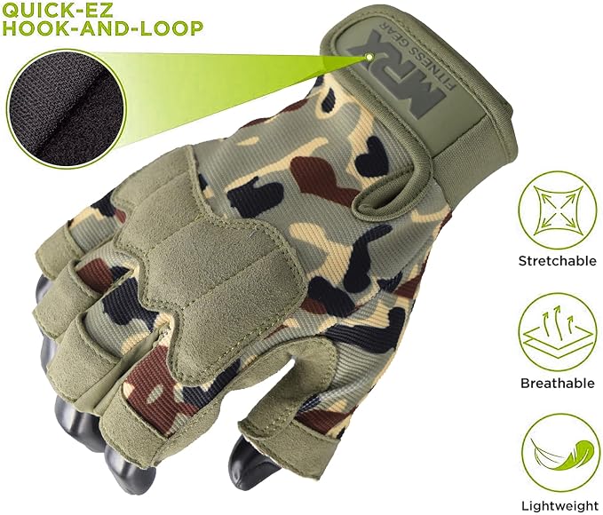 MRX Workout Gloves for Men and Women – Breathable, Snug-Fit Exercise Gloves for Weight Lifting, Cycling, Gym Training & Outdoor Activities