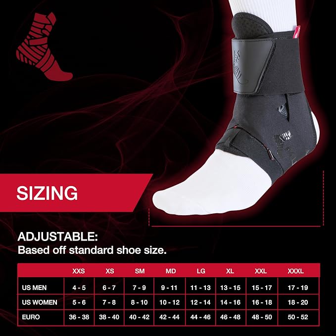 MUELLER Sports Medicine The One Ankle Brace Premium, Ankle Pain Relief Support for Men and Women, Ideal for Sprains, Strains, Arthritis, Black