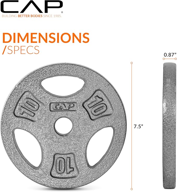 CAP Barbell Standard 1-Inch Grip Weight Plates