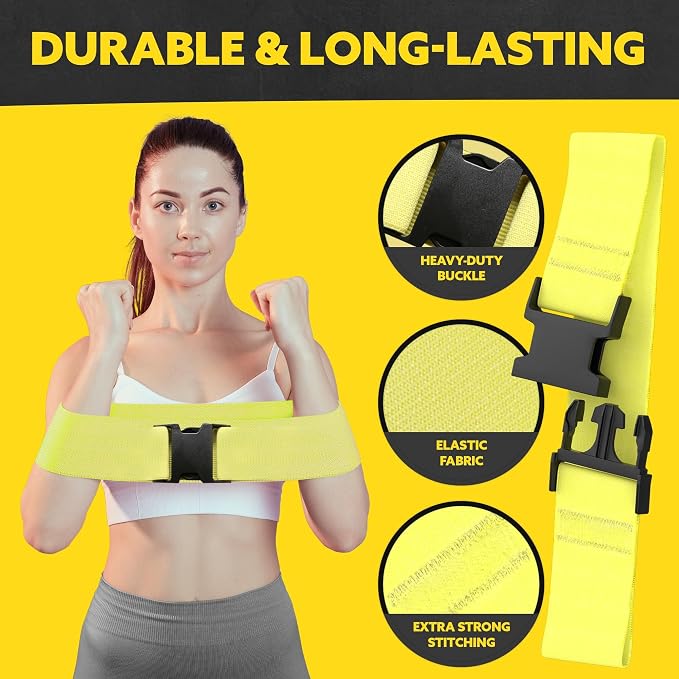 Fabric Resistance Bands for Working Out, 5-Band Set for Legs and Glutes | Booty bands for women and men, 5 resistance levels, for glute activation, hip training, squats, lunges and physical therapy