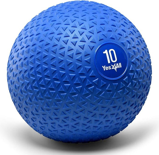 Yes4All Slam Balls, 10-40lb Weighted Ball Weight, Durable PVC Sand Filled Workout Dynamic Slam Ball for Core Strengthen