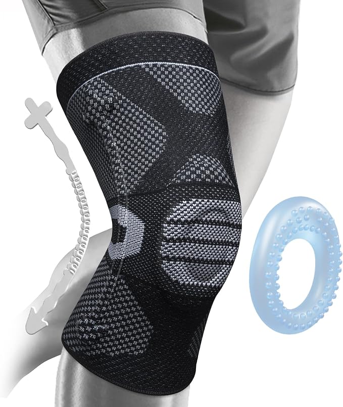 NEENCA Professional Knee Brace, Medical Knee Support for Women & Men Relief | Upgraded Version, Patented Patella Gel Pad & Side Stabilizers, For Knee Pain, Swelling, ACL,PCL, Circulation, Sports, Workout