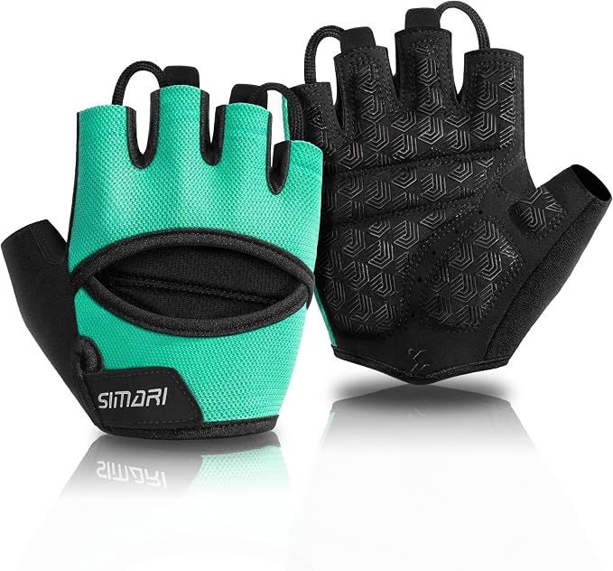 SIMARI Workout Gym Gloves for Men Women, Weight Lifting Gloves with Wrist Wrap Support, SBR Pad Grip for Full Palm Protection, for Exercise, Fitness, Dumbbells, Barbell, Climbing, Fingerless