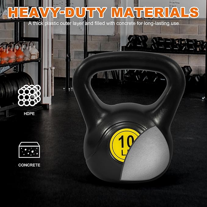 Fitvids Kettlebell Sets Piece Strength Training KettleBells Weight Set